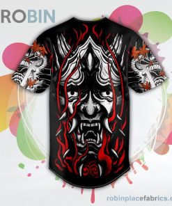 Japanese Oni Demon Skull Baseball Jersey RB8080