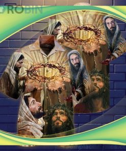 Jesus Bless Every Day 3D Short Sleeve Button Down Hawaiian Shirt