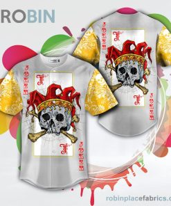joker card crossbone skull baseball jersey rb233839 MoBH5