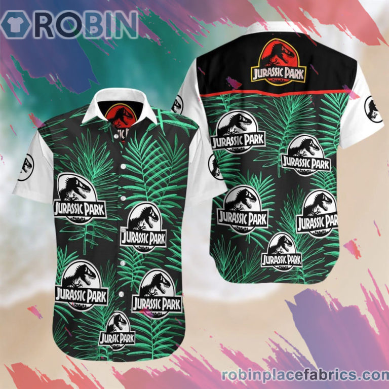 Jurassic Park Hawaiian Shirt, Casual Short Sleeve Shirt