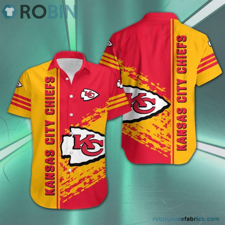 Kansas City Chiefs – NFL Short Sleeve Button Down Hawaiian Shirt