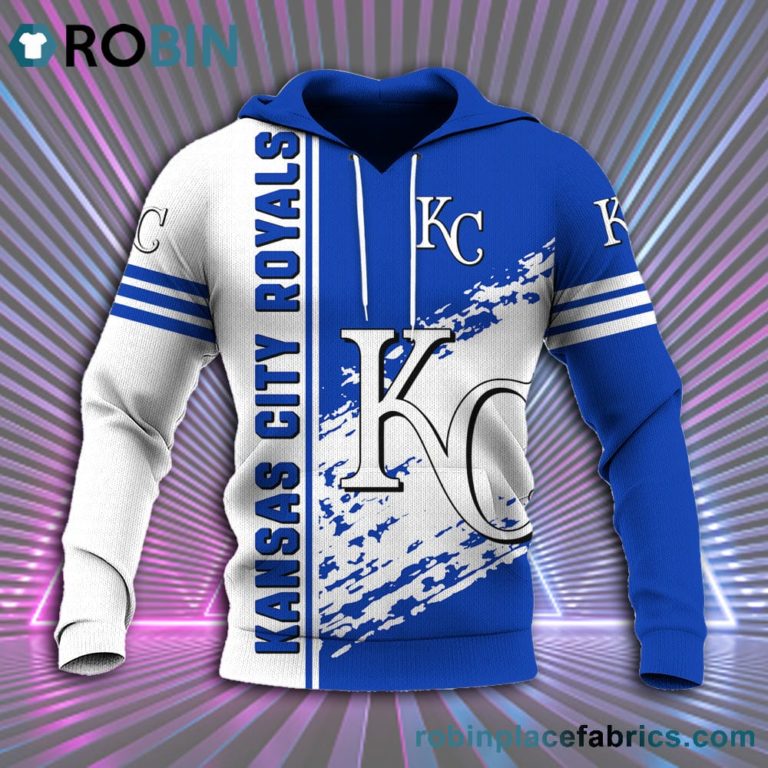 Kansas City Royals All Over Print 3D Hoodie Quarter Style – MLB