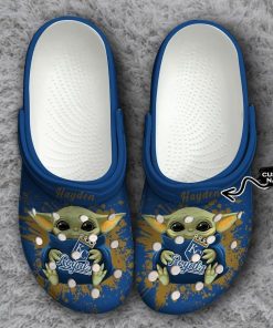 Kansas City Royals Baby Yoda Crocs Clog Shoes
