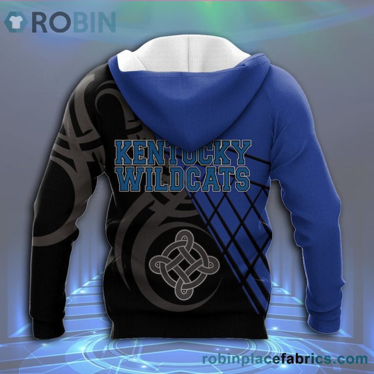 Kentucky Wildcats All Over Print 3D Hoodie Pattern Celtic – NCAA