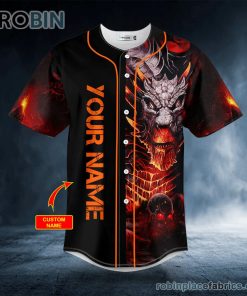 king of dragon skull custom baseball jersey 273 jWzkI