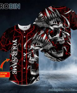 king skull custom baseball jersey 73 NTMGx