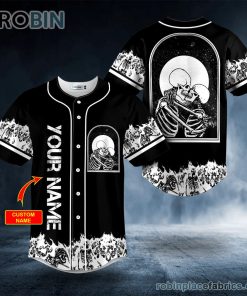 kissing flame skull custom baseball jersey 72 L3Ehb