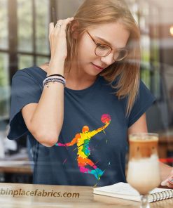 ladies t shirt basketteur rC3A9tro basket ball cadeau basketball Kb4BP