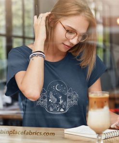 ladies t shirt boho zodiac alchemy forest mycology hippie magic mushroom QZ8Qg