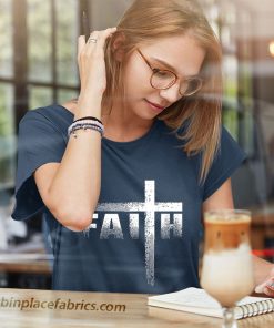 ladies t shirt christian faith 26 cross 20lDM
