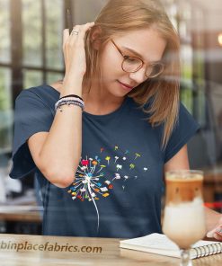 ladies t shirt dandelion books gift for reading lover yoCh4