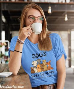 ladies t shirt dogs makes me happy humans make my head hurt ilGCj
