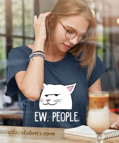 ladies t shirt funny cat ew pkRXg