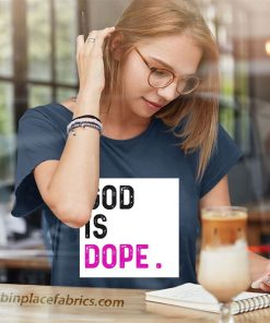 ladies t shirt god is dope purple funny christian faith believe ieEjN