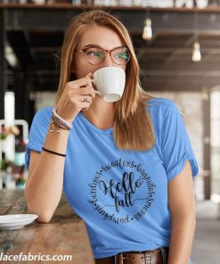 ladies t shirt hello fall 7zgPG