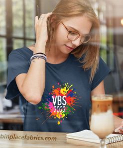 ladies t shirt i love vbs 2022 crew vacation bible school paint splatter RYwcj