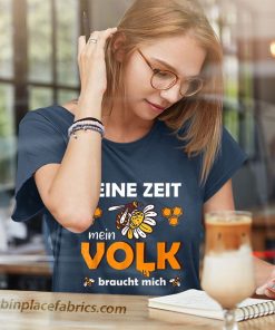 ladies t shirt keine zeit mein volk braucht mich biene cNvqL