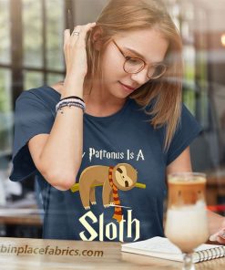 ladies t shirt my patronus is a sloth cute animal wizard lovers mEUfS