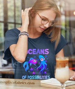 ladies t shirt oceans of possibilities sea animal fish summer reading 2022 0hxOf