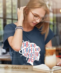 ladies t shirt pro choice af reproductive rights messy bun us flag 7fqNt