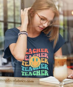 ladies t shirt retro teacher inspirational colorful elementary school VgdzG
