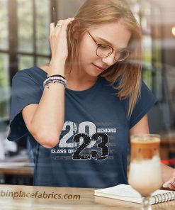 ladies t shirt seniors class of 2023 distressed american flag Fxm9S