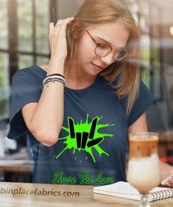 ladies t shirt share the love KVBF9