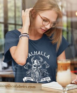 ladies t shirt vikingo valhalla hijos de odin nordo thor mitologC3ADa camiseta bUilu