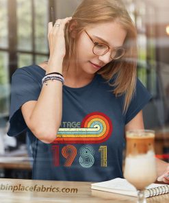 ladies t shirt vintage 1981 shirt for men women 41 year old 41st birthday tz96q