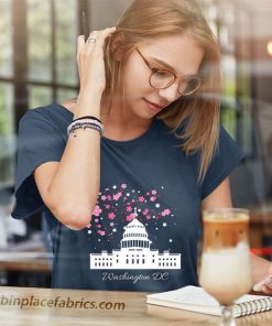 ladies t shirt washington dc capitol building cherry blossoms 5Wrh0