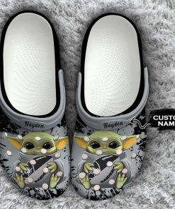 Las Vegas Raiders Baby Yoda Crocs Clog Shoes