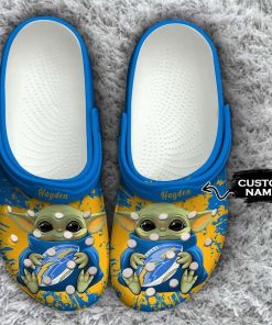 Los Angeles Chargers Baby Yoda Crocs Clog Shoes