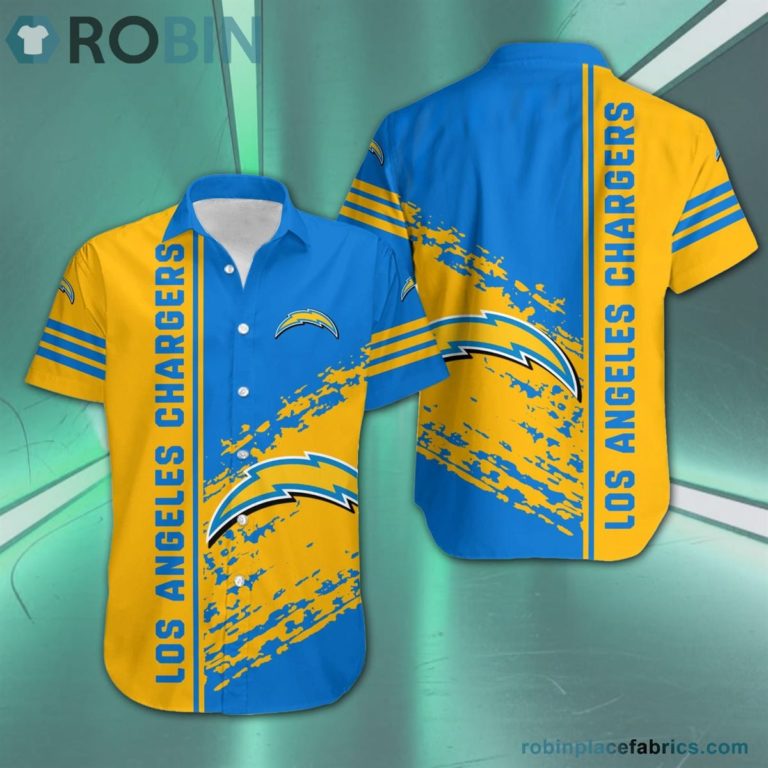 Los Angeles Chargers – NFL Short Sleeve Button Down Hawaiian Shirt