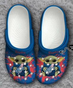 Los Angeles Dodgers Baby Yoda Crocs Clog Shoes