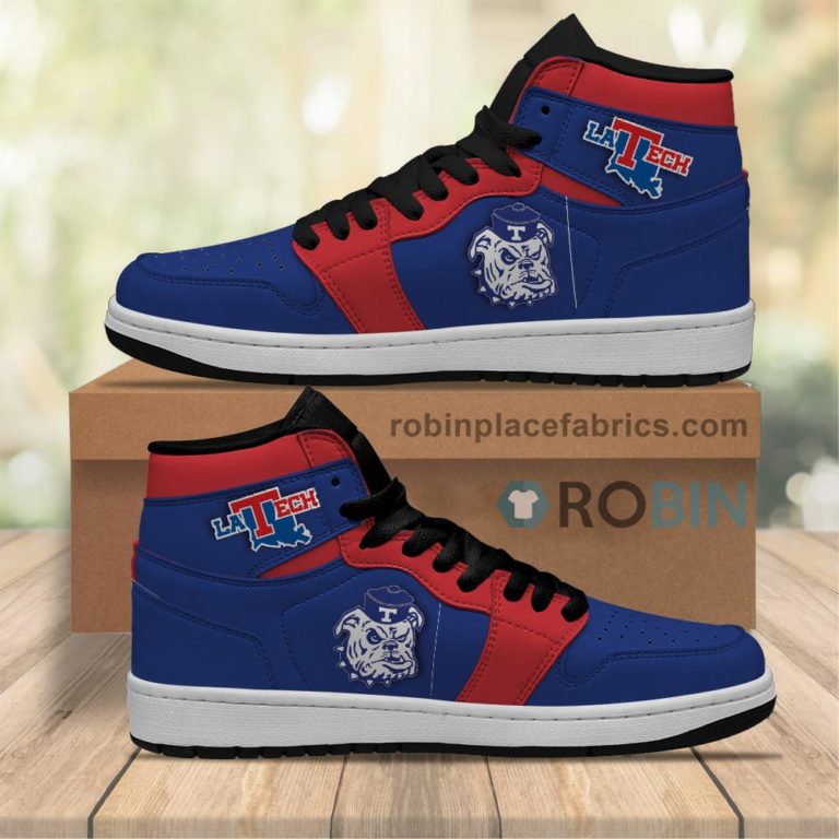 Louisiana Tech Bulldogs Sneakers Boots – NCAA Air Jordan 1