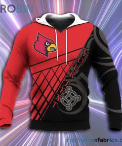 Louisville Cardinals All Over Print 3D Hoodie Pattern Celtic – NCAA
