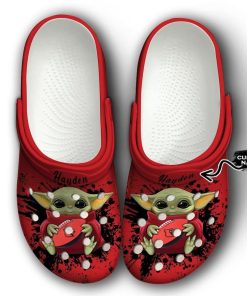 Louisville Cardinals Baby Yoda Crocs Clog Shoes
