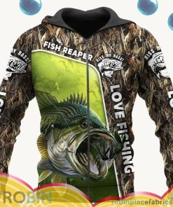 love fishing camo all over print aop shirt zip hoodie Y6vqp