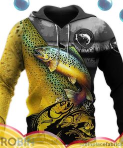 love trout fishing all over print aop shirt hoodie CRaMy