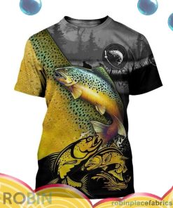 love trout fishing all over print aop shirt t shirt DjJr1