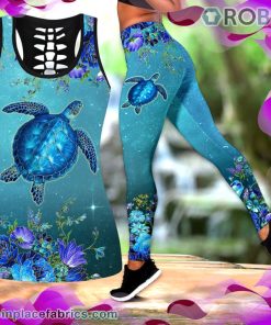 Lovely Turle Tank Top Legging Set