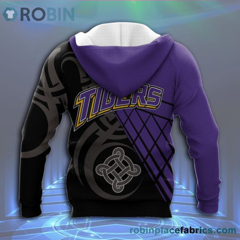 LSU Tigers All Over Print 3D Hoodie Pattern Celtic – NCAA