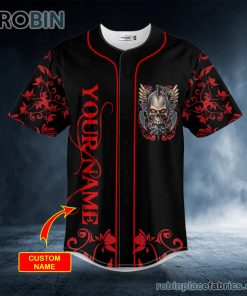 mace viking swords winged skull custom baseball jersey 269 4frLv