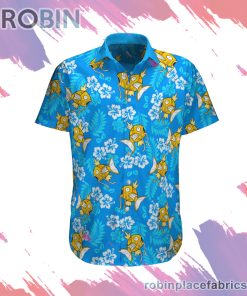 Magikarp Pokemon Hawaiian Shirt, Casual Short Sleeve Shirt