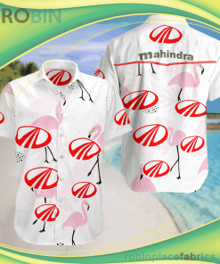 Mahindra Group Summer Short Sleeve Button Down Hawaiian Shirt