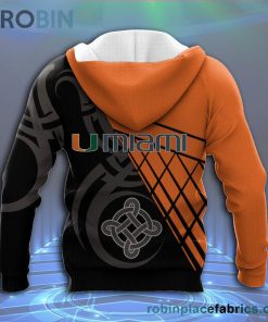 miami hurricanes all over print 3d hoodie pattern celtic ncaa 119 qhLQi