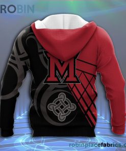 miami redhawks all over print 3d hoodie pattern celtic ncaa 118 MkBc8