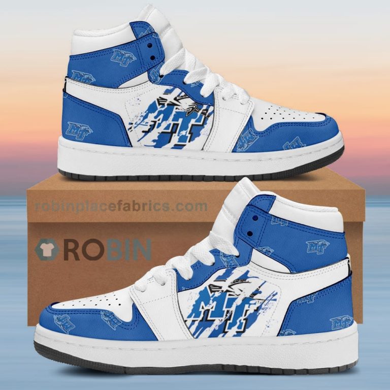 Middle Tennessee Blue Raiders Air Sneakers 1 – Scrath Style NCAA AJ1 Sneakers
