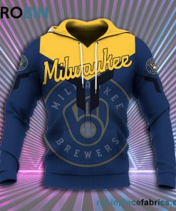 milwaukee brewers all over print 3d hoodie drinking style mlb 29 RxzyR