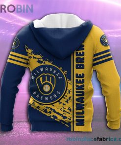Milwaukee Brewers All Over Print 3D Hoodie Quarter Style – MLB